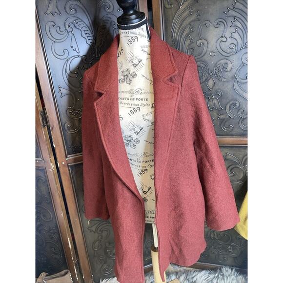 Rachel Zoe New York Wool Blend‎ Women's M Maroon Jacket - Picture 1 of 5
